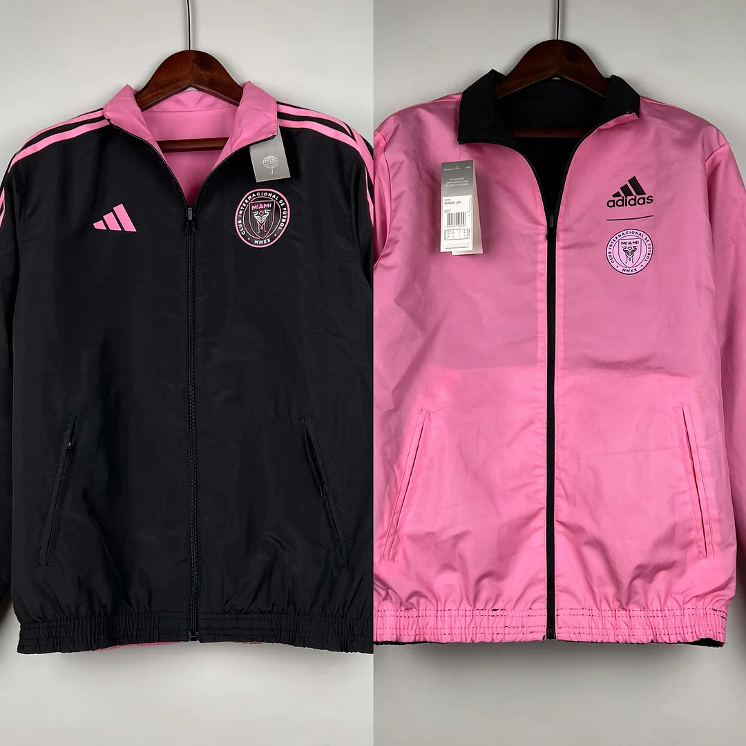 2023/2024 Inter Miami Reversible Windbreaker（black-pink）Soccer Jersey 1:1 Thai Quality - view 8