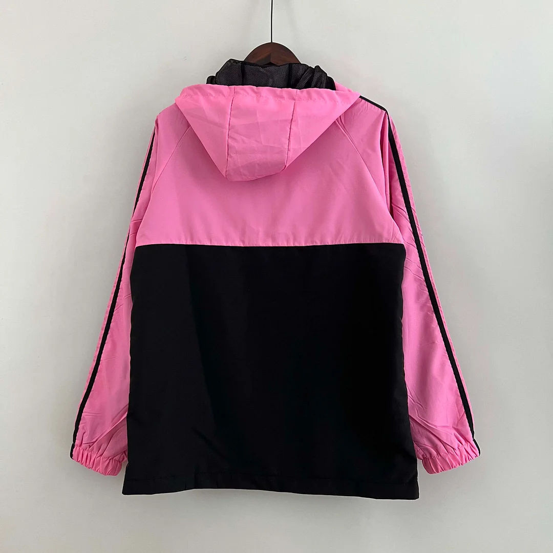 2023 Inter Miami Windbreaker （pink-black） Soccer Jersey 1:1 Thai Quality - view 7