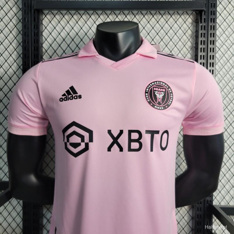 22-23 Inter Miami CF Home  Soccer Jersey Player Version - view 6