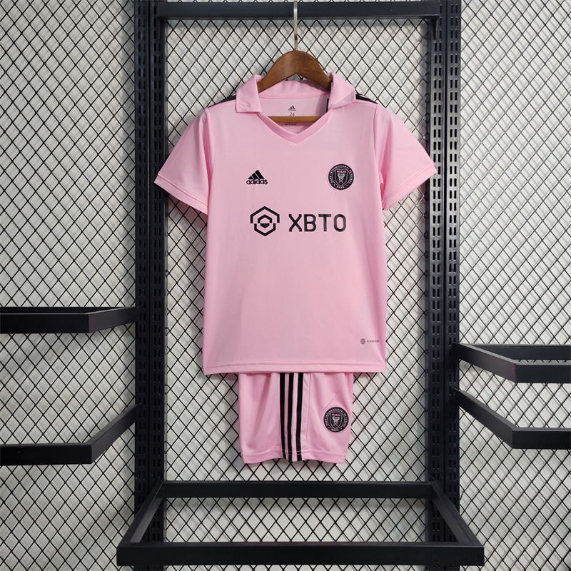 22-23 Inter Miami CF Home Kids Kit Shirt+Short Soccer Jersey