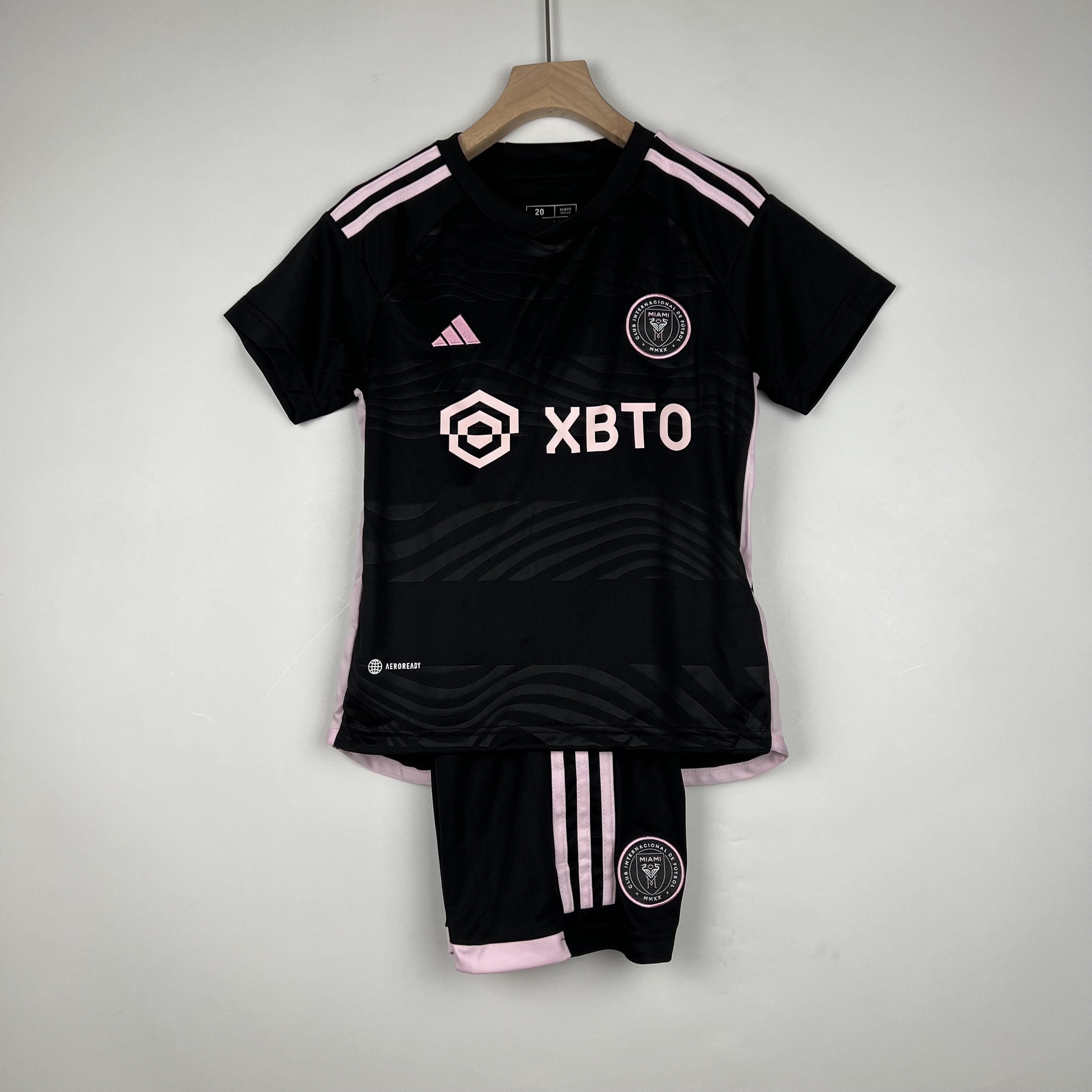 22-23 Inter Miami CF Away Kids Kit Shirt+Short Soccer Jersey