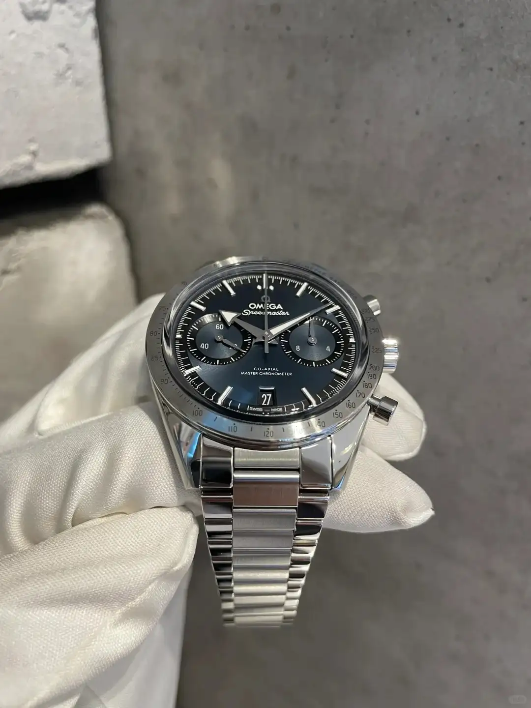 Omega Speedmaster Men Automatic Blue Stainless Steel Watch O33210415103001 - gallery
