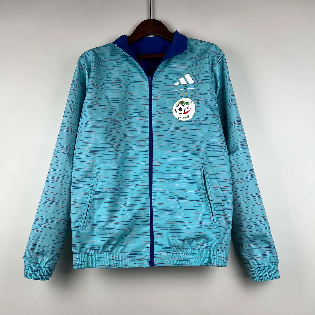 2023-2024 Algeria National Reversible Windbreaker Blue Soccer Jersey 1:1 Thai Quality - view 8