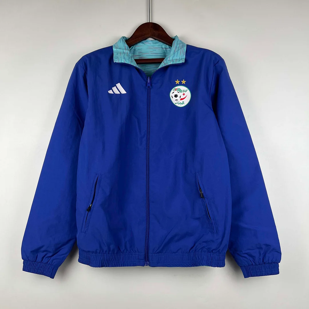 2023-2024 Algeria National Reversible Windbreaker Blue Soccer Jersey 1:1 Thai Quality - view 9