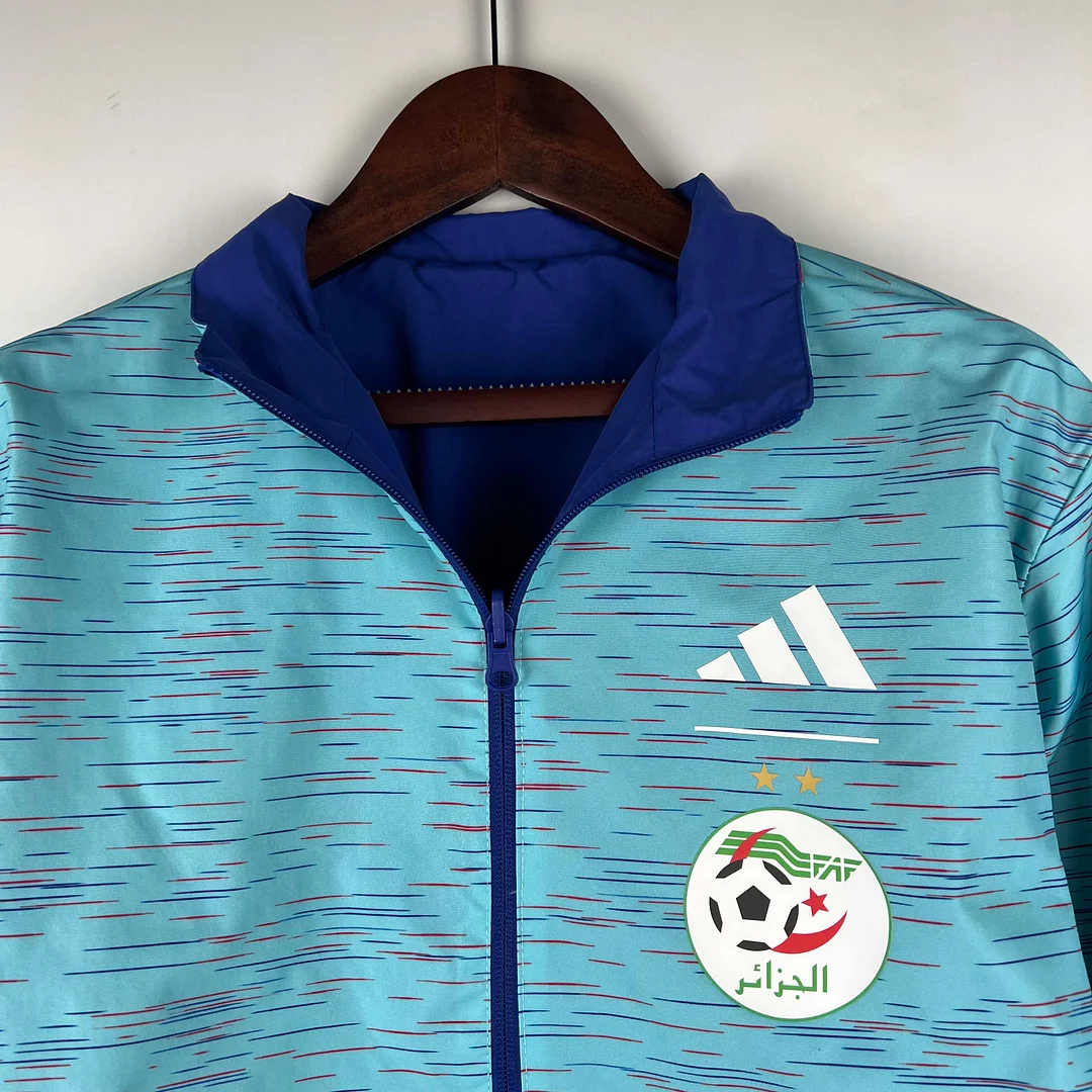 2023-2024 Algeria National Reversible Windbreaker Blue Soccer Jersey 1:1 Thai Quality - view 10