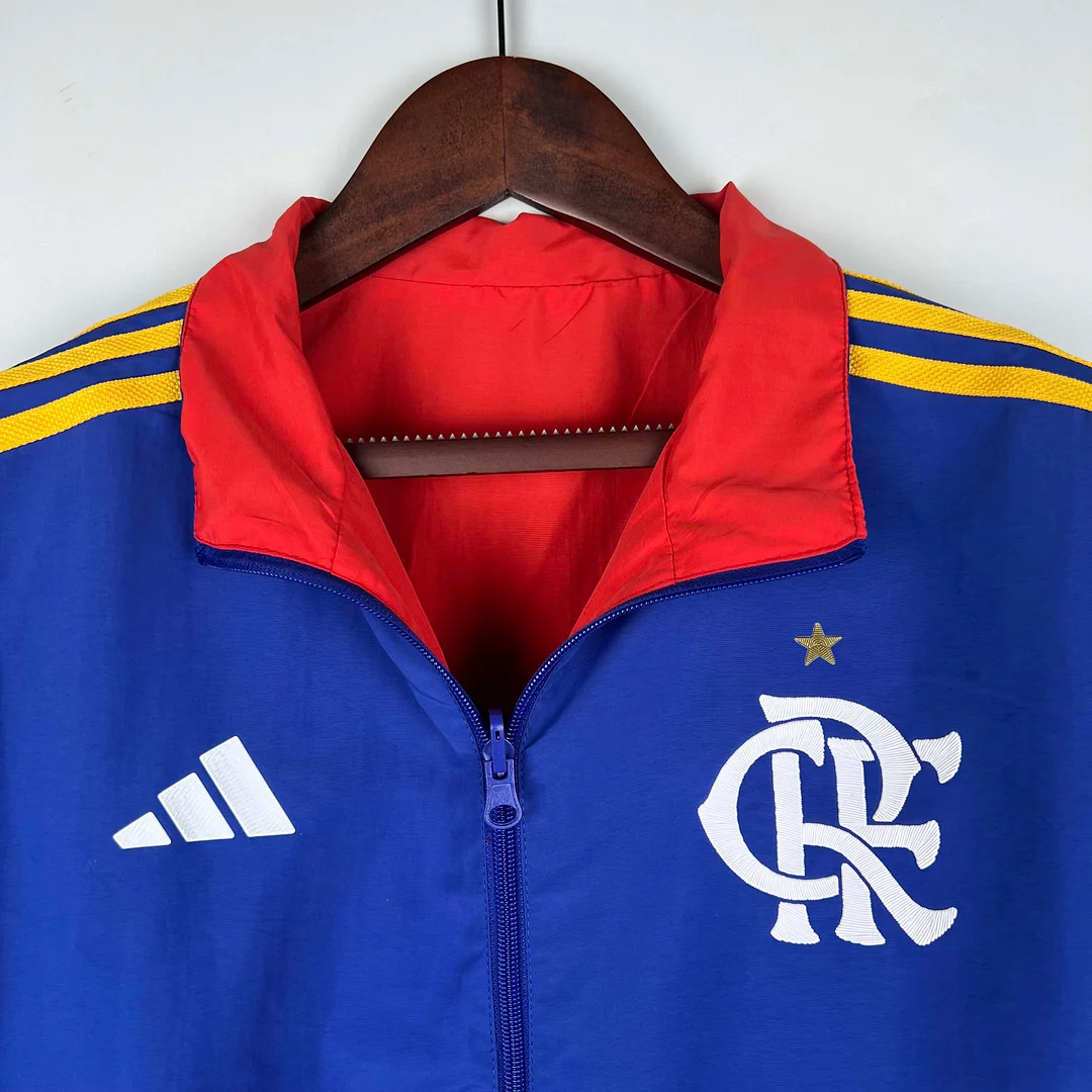 2023-2024 Flamengo Casual Reversible Windbreaker（Blue-red）Soccer Jersey 1:1 Thai Quality - view 8
