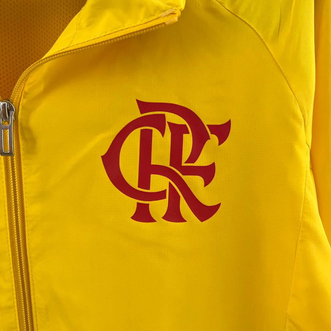 2023 Flamengo Windbreaker yellow Soccer Jersey 1:1 Thai Quality - view 3