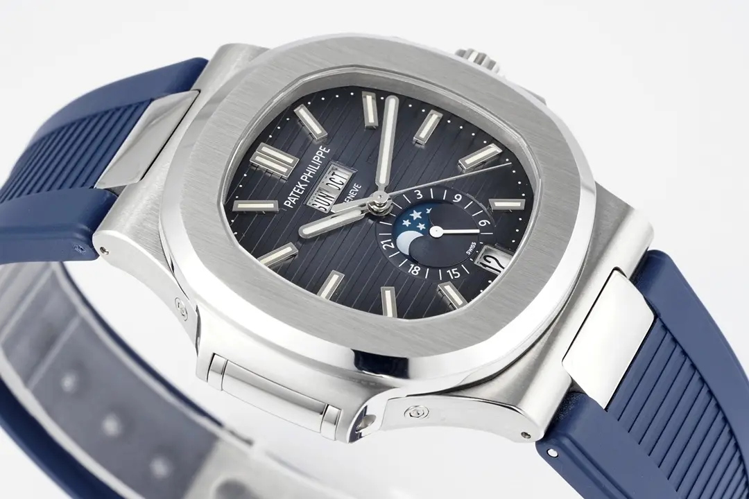 Patek Philippe Blue Nautilus Rubber Watch - gallery