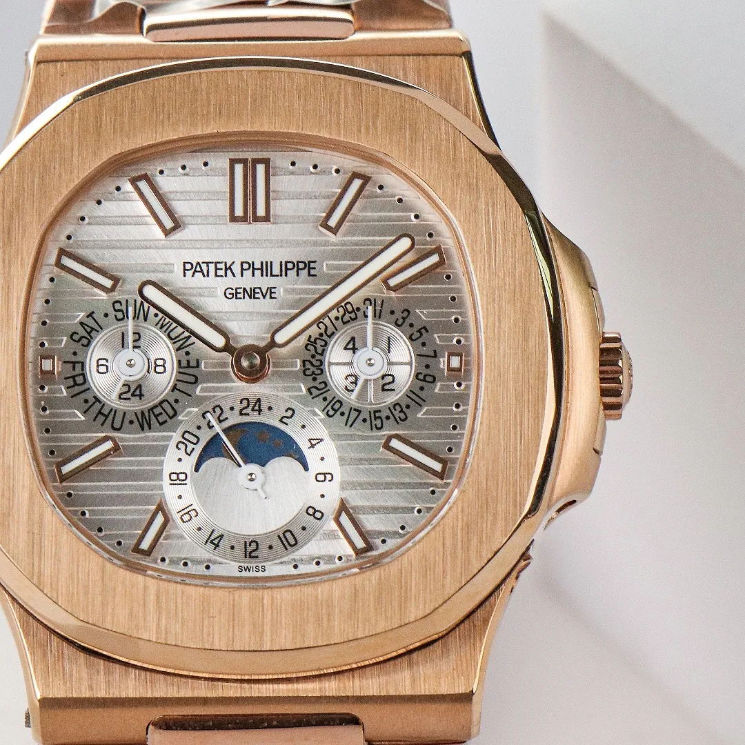 Patek Philippe Rose Gold Nautilus Watch - gallery