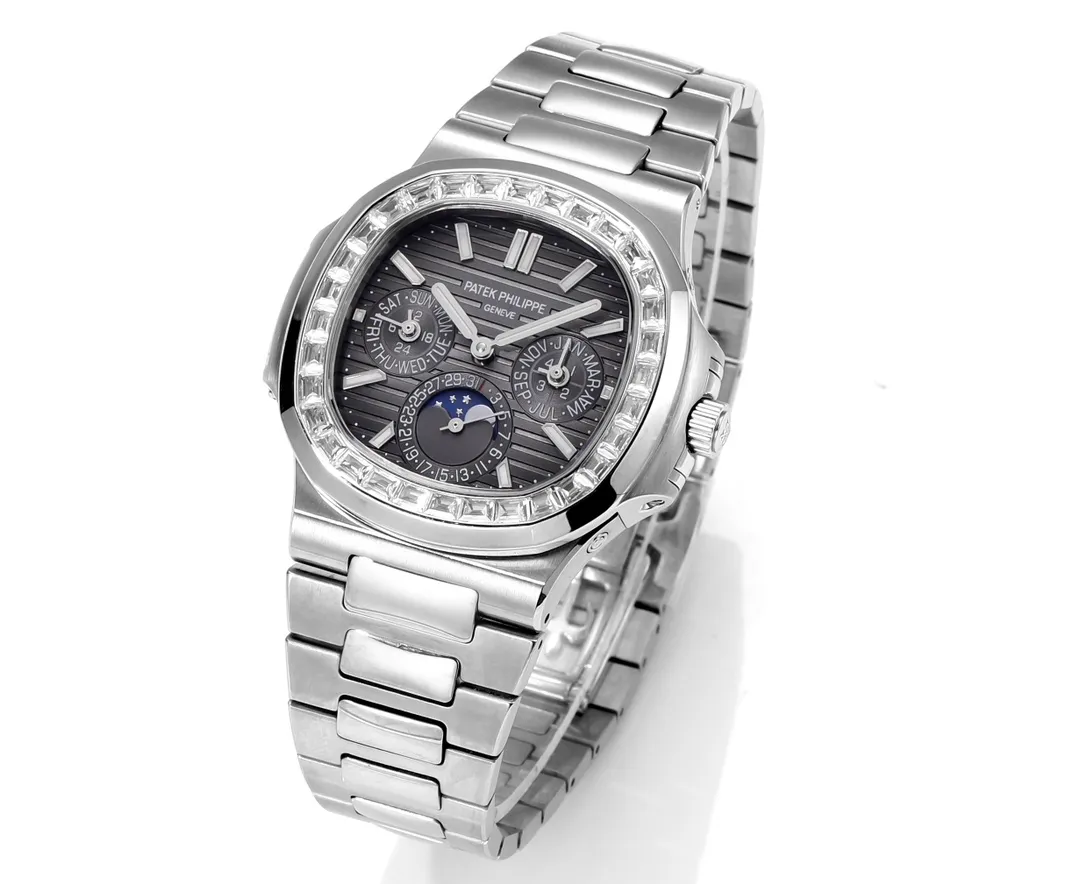 Patek Philippe Nautilus Grey Complication Watch - gallery