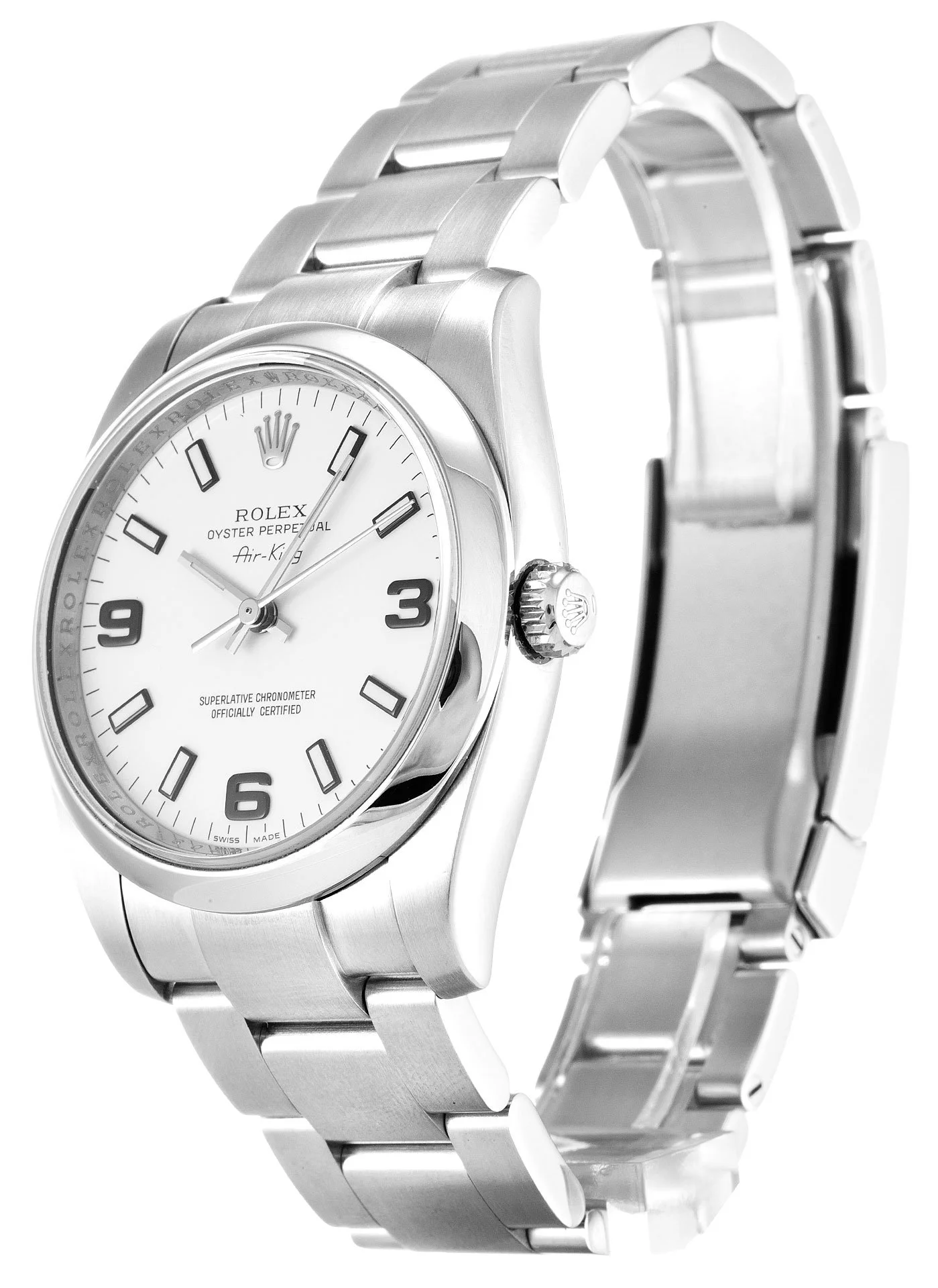 Rolex Air-King 34mm White Dial 114200 - gallery