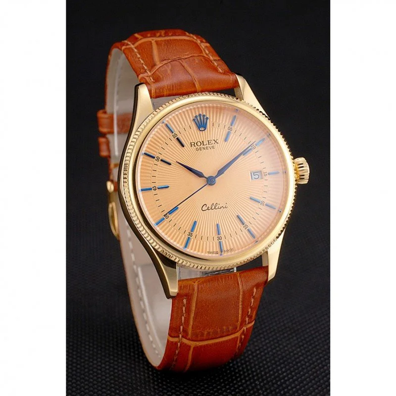 Superclone Rolex Cellini 38mm Gold Dial REP016797 - gallery