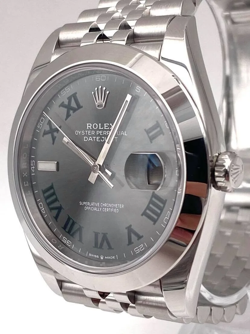 Superclone Rolex Datejust 41mm Rhodium Dial 126300  Wimbledon  Jubilee - gallery