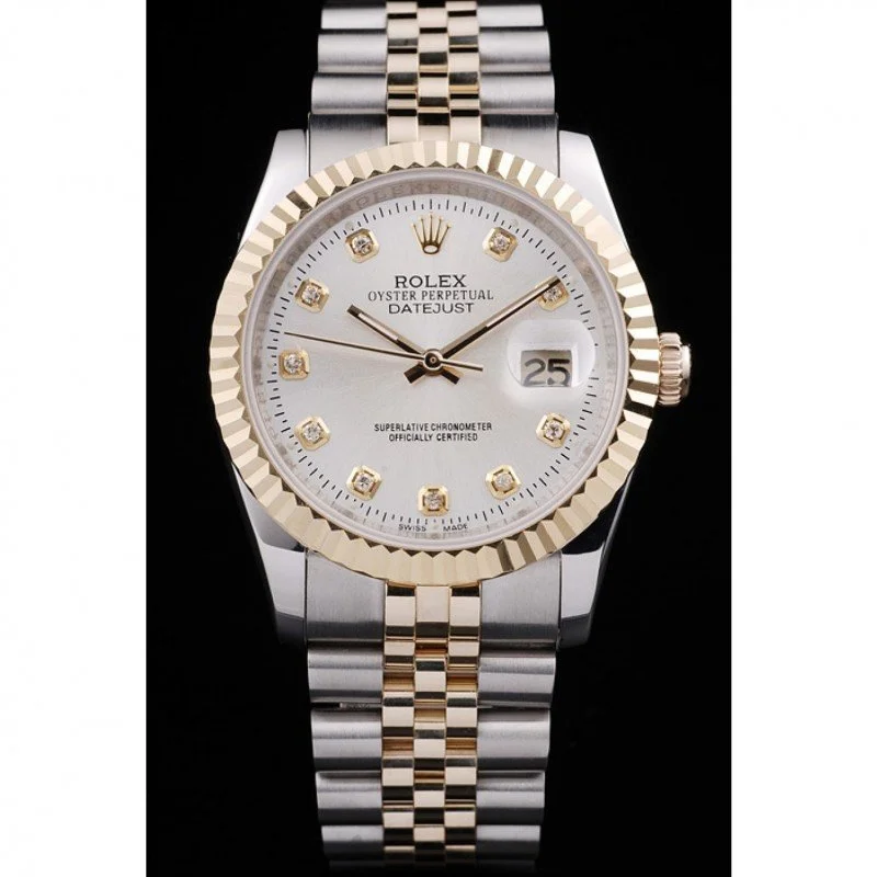Superclone Rolex Datejust 36mm White Dial SRL10 - gallery