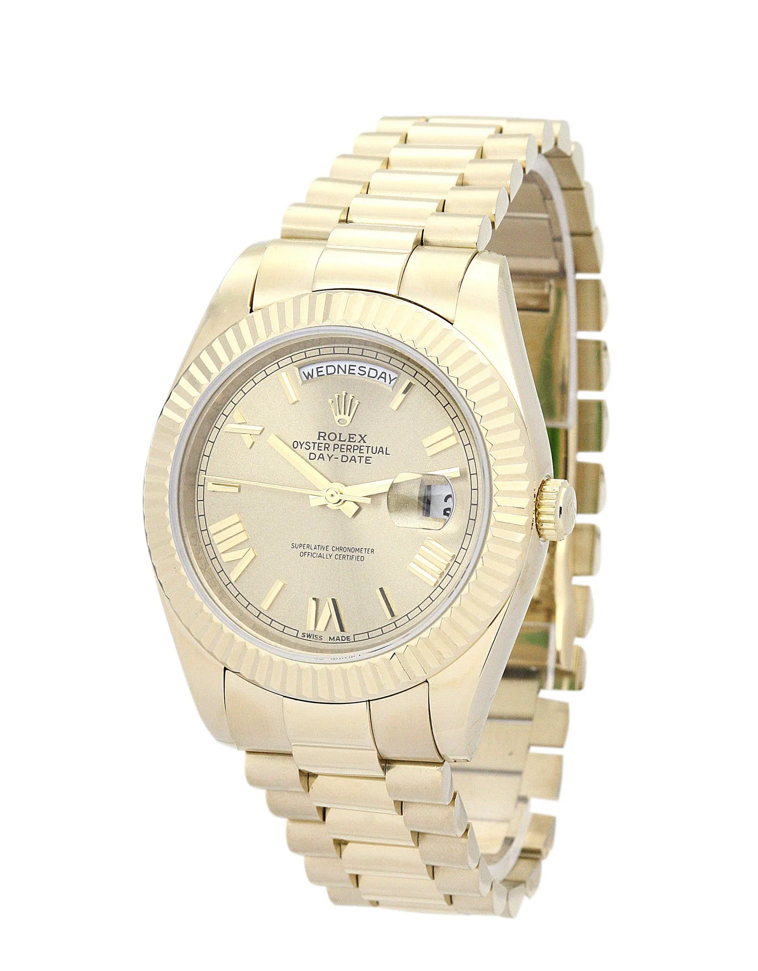 Rolex Day-Date II 40mm Gold Dial 218238 - gallery