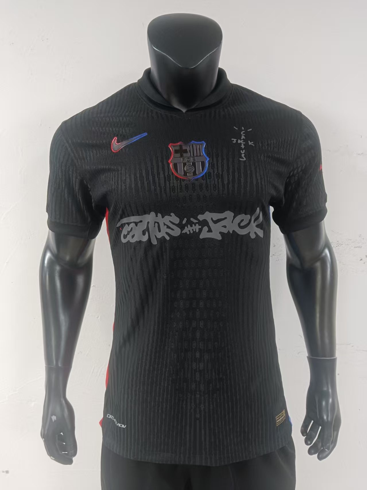 Barcelona Away Jersey Black League Ad