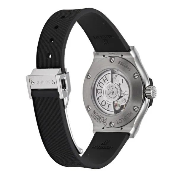 Hublot Classic Fusion Women Automatic Black Rubber Watch 582.NX.1170.RX.1204 - gallery
