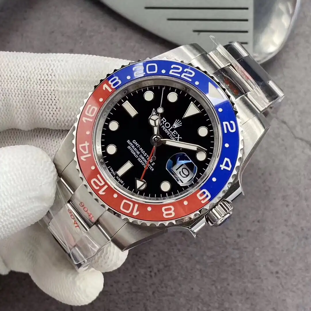 Superclone Rolex GMT-Master II 40mm 126710BLRO  Pepsi  Oyster - gallery