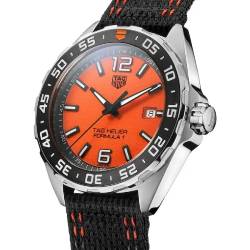 TAG Heuer Formula 1 Men Quartz Orange Canvas Watch WAZ101A.FC8305 - gallery