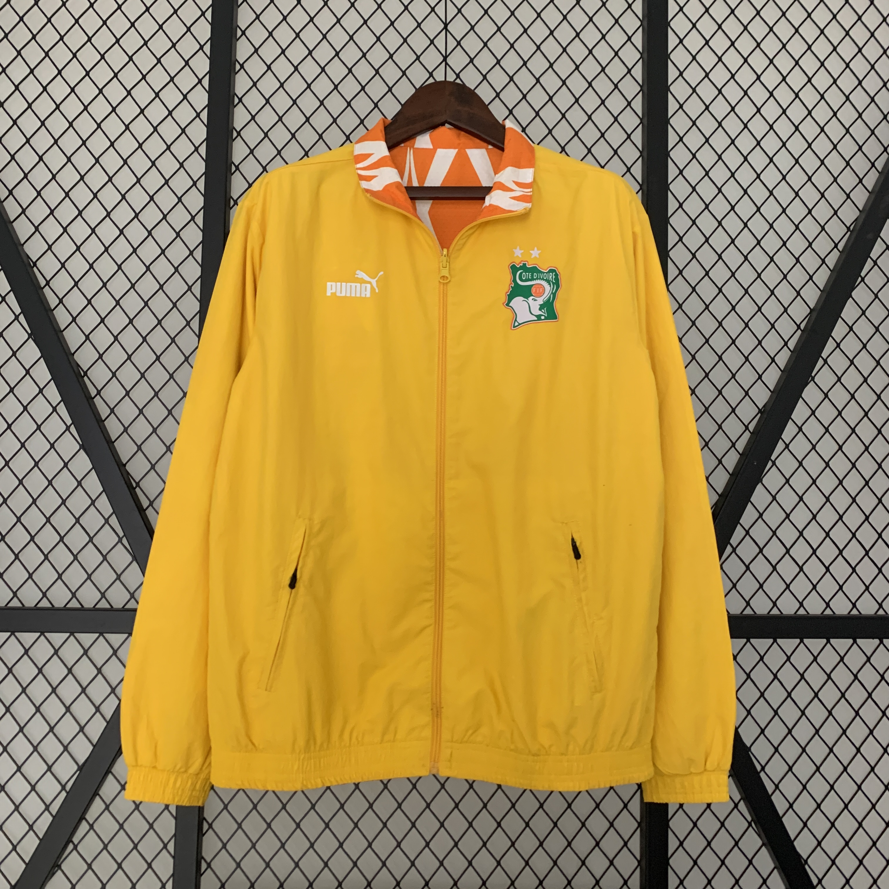 2023/24 Ivory Coast Trench Coat Reversible Windbreaker - view 4