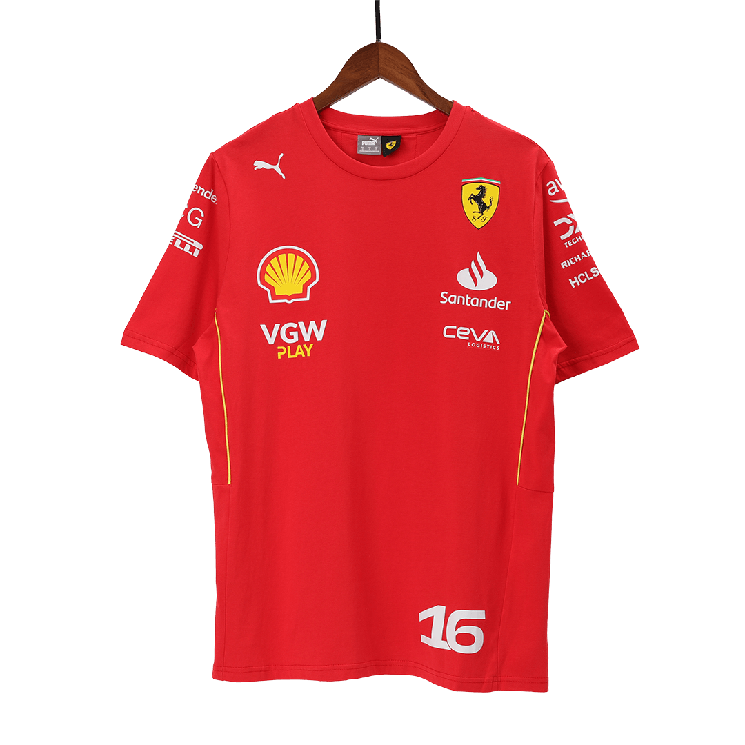 Scuderia Ferrari F1 Racing Team Charles Leclerc Driver T-Shirt 2024 - view 5