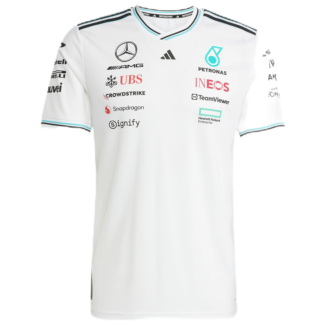 Mercedes AMG Petronas F1 Racing Team White T-Shirt 2025