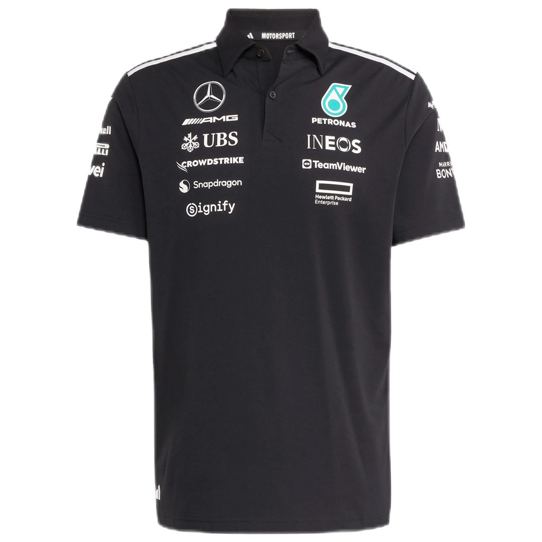Mercedes AMG Petronas F1 Racing Team Black T-Shirt 2025