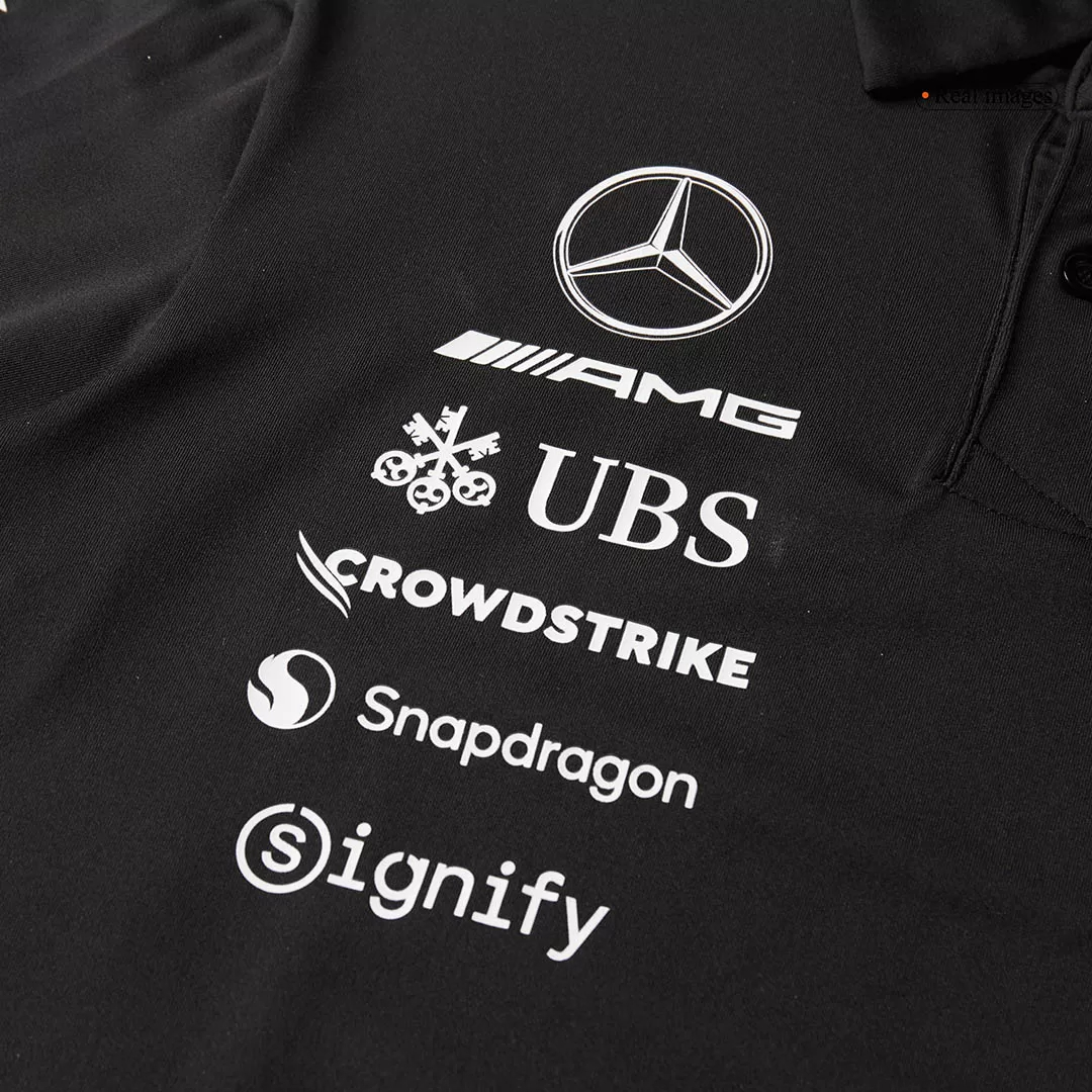 Mercedes AMG Petronas F1 Racing Team Black T-Shirt 2025 - view 6