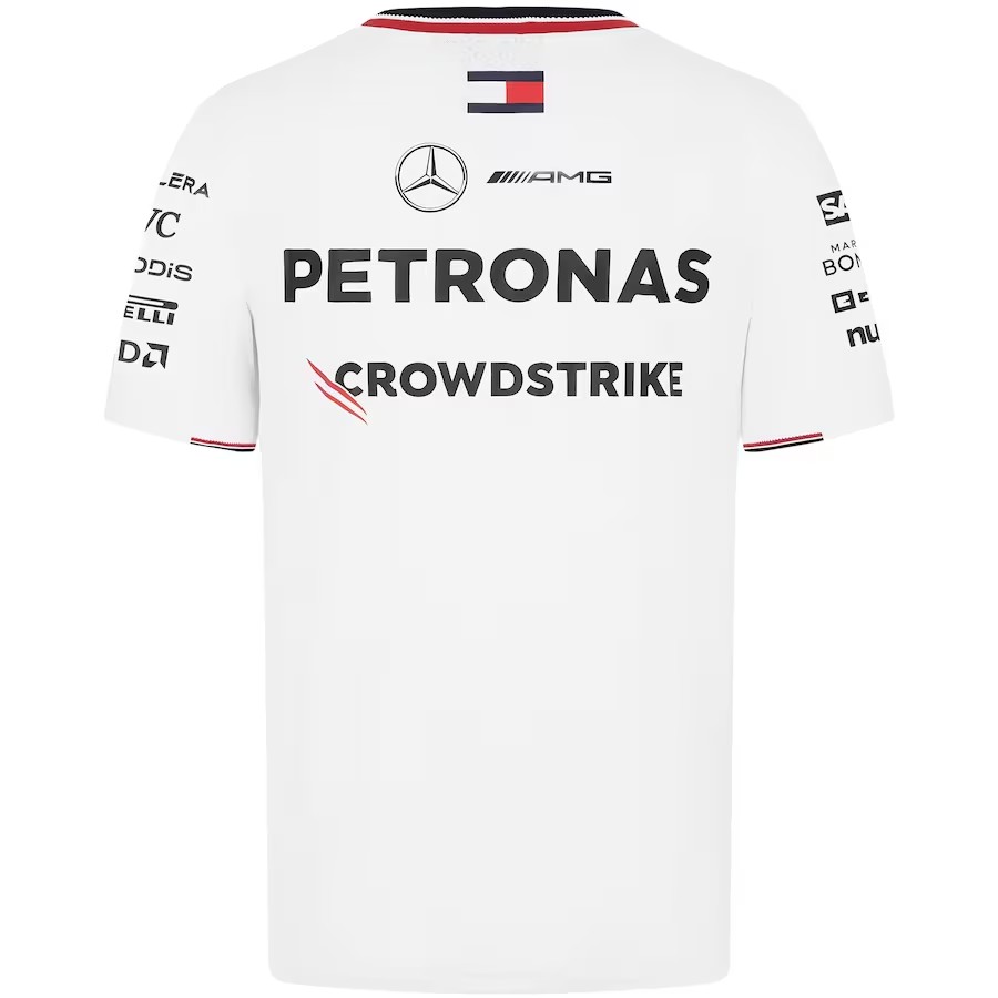 Mercedes AMG Petronas F1 Team Driver T-Shirt - White 2024 - view 4