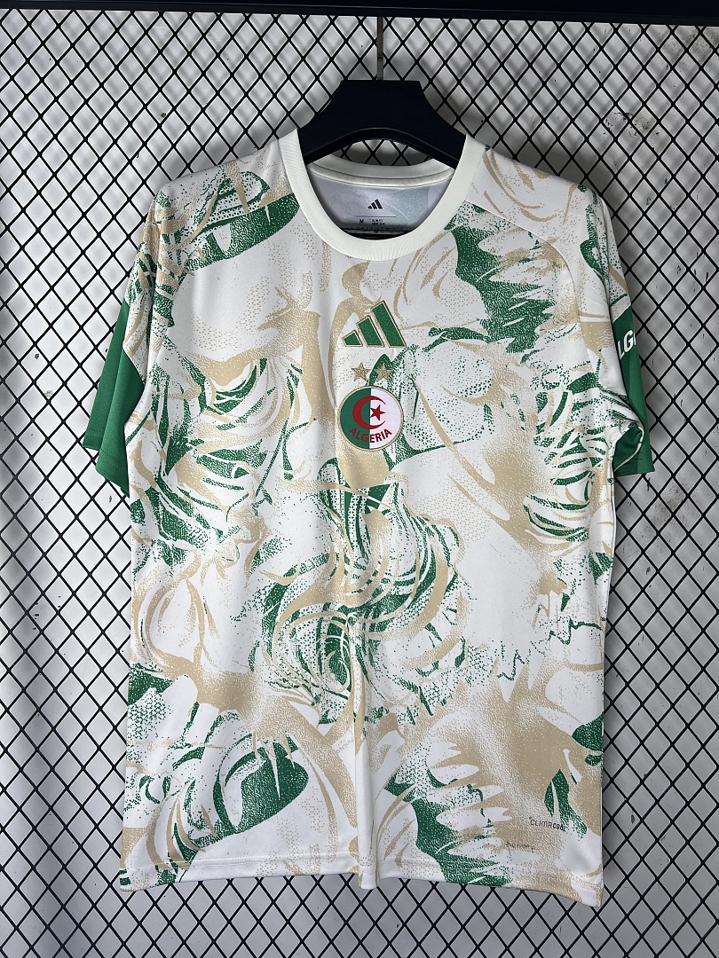 Green White Algeria Training Jersey - view 4