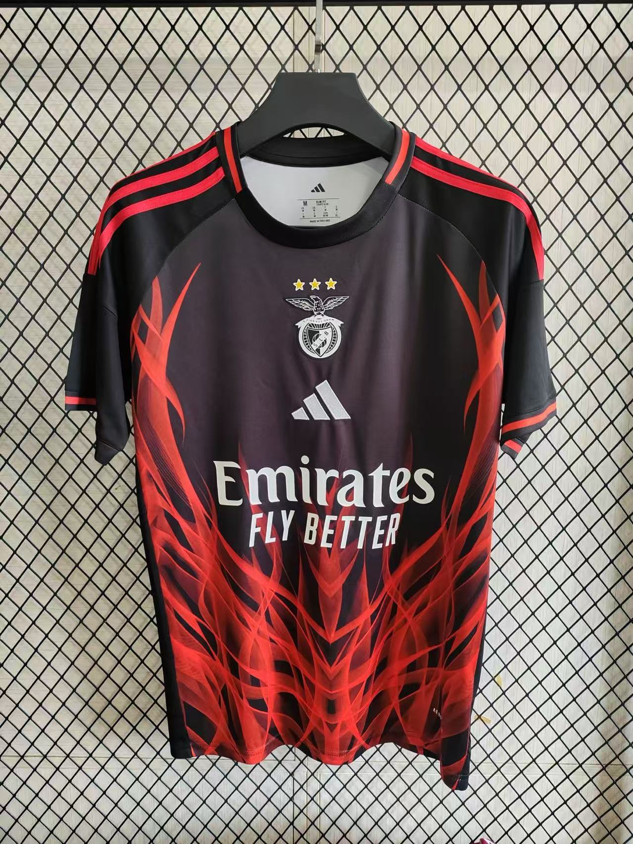 Benfica Training Jersey Black Red - view 3