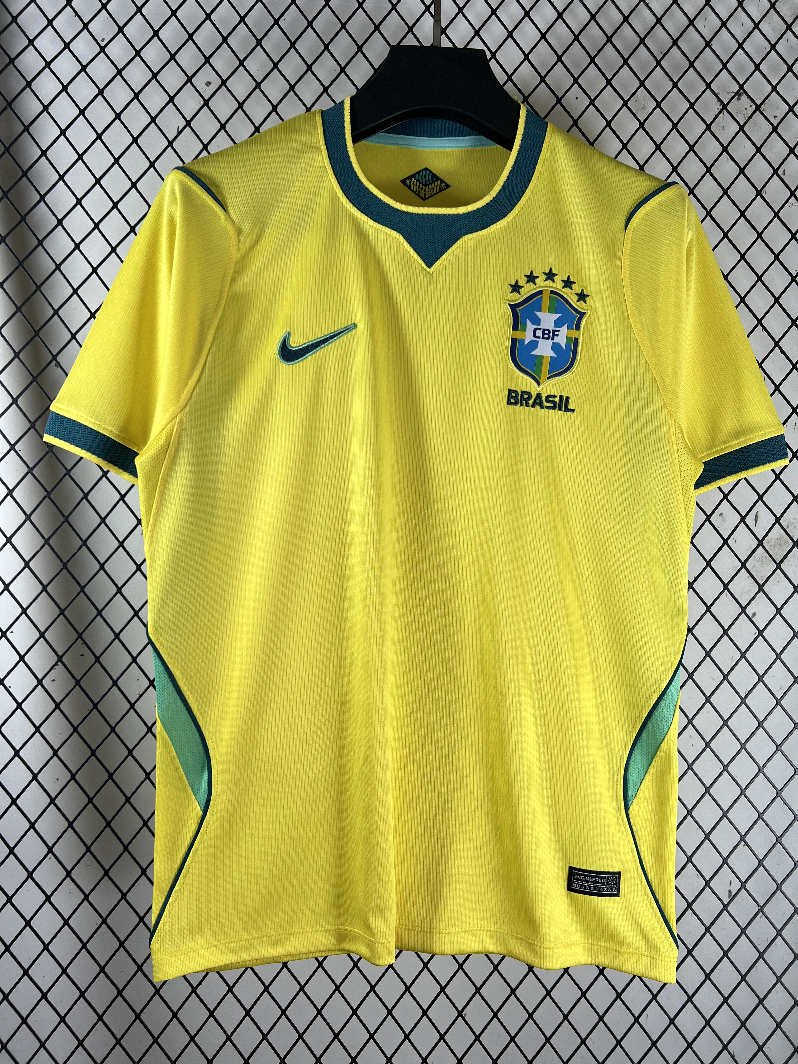 Yellow Brazil Home Jersey