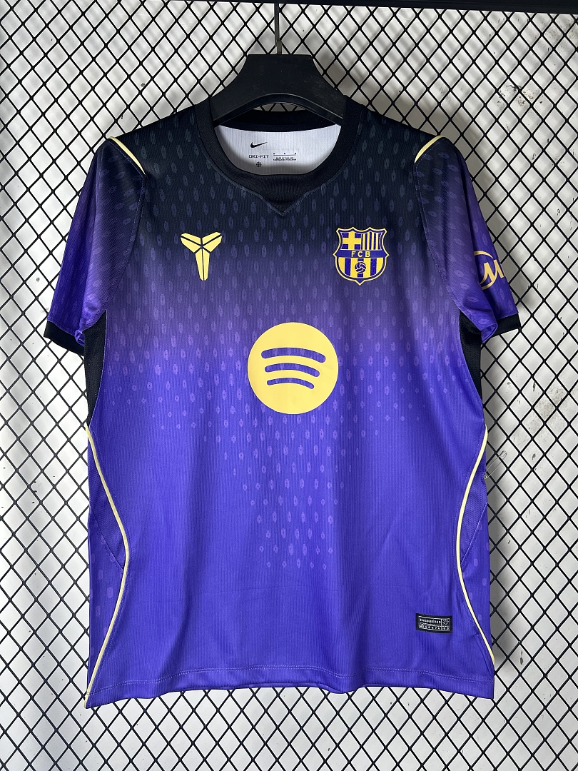 Purple色 Barcelona Away Jersey - view 4