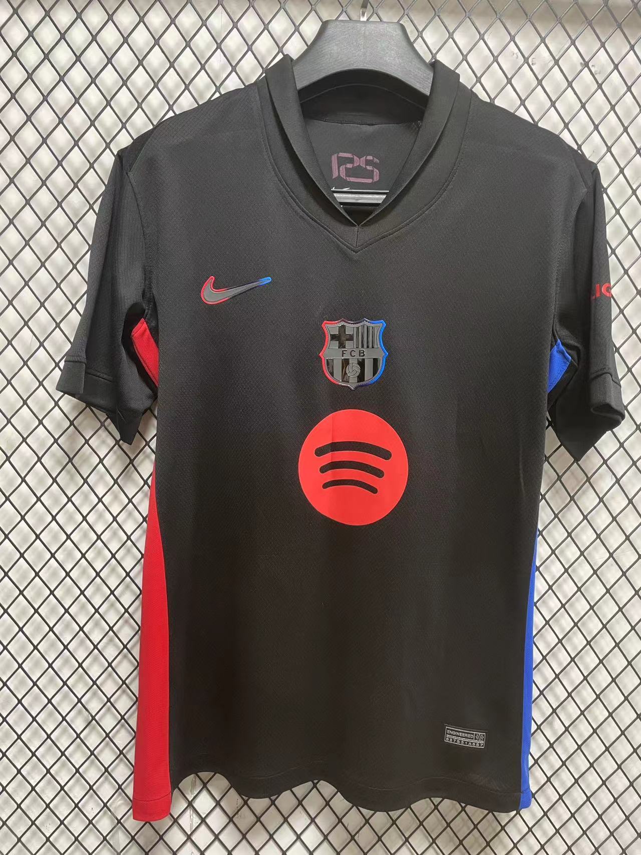Barcelona Away Jersey Black S-4 XL