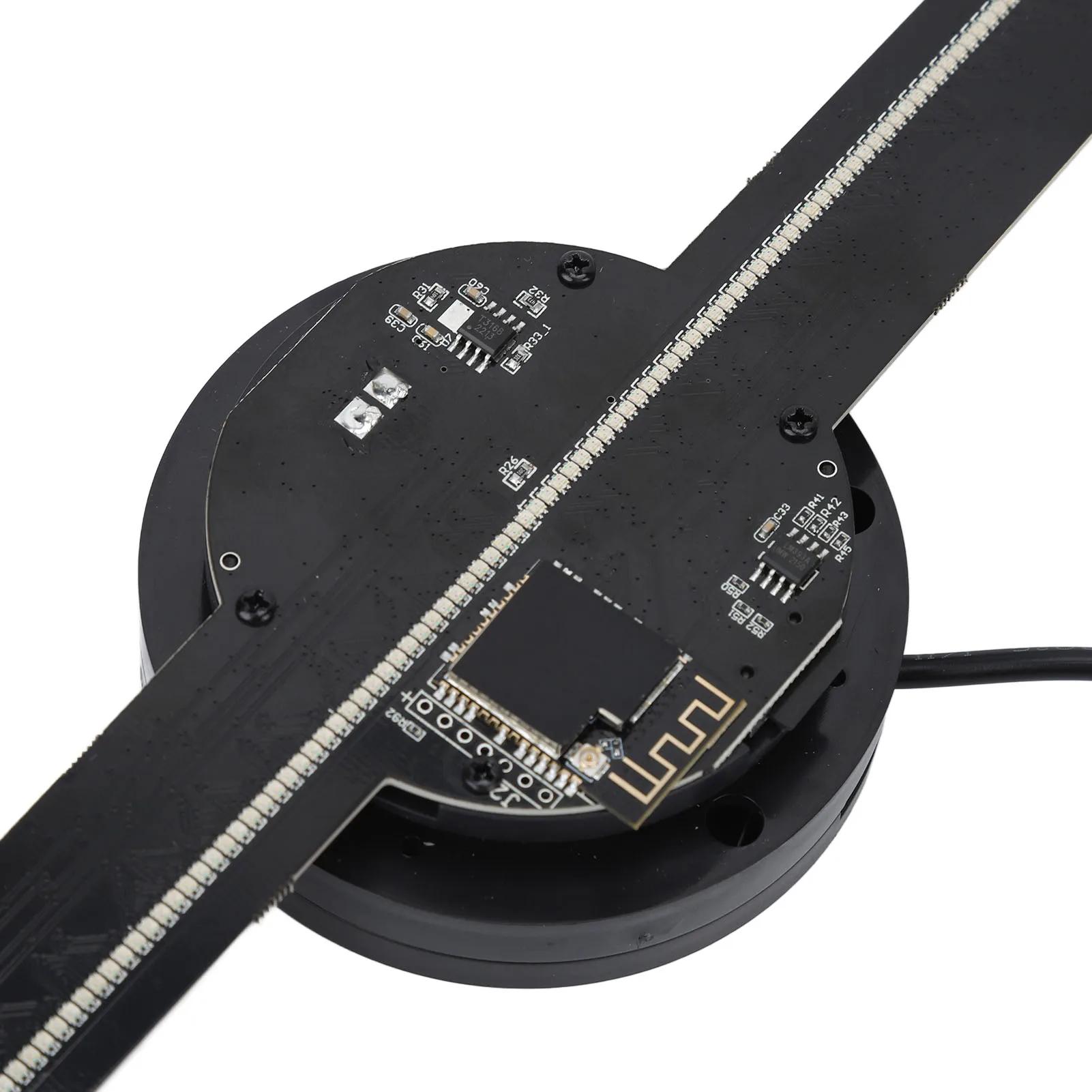 3D Hologram Fan 224 LED Light Beads 380*720P High Resolution 3D Advertising Player for Business Store Shop Bar