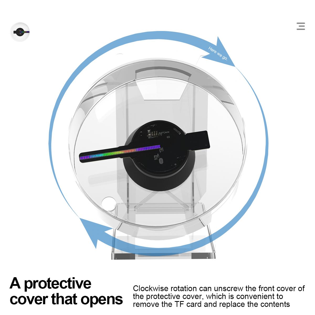 Real User Stories: How 12CM MINI 3D Hologram Fan 3D Holographic Projector HD Holographic Projector for Stores Bars Party Xmas Advertising Display Light Changed Their Lives