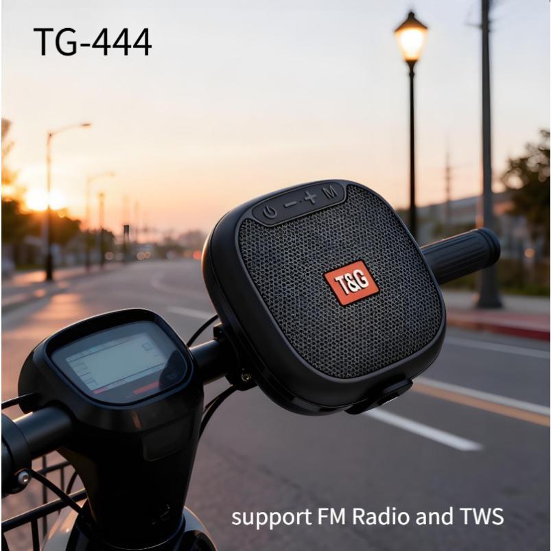 TG-444 Round Portable Handheld Bluetooth Speaker Compact Speaker Cycling Audio Car support FM Radio and TWS Gift-Worthy Speaker