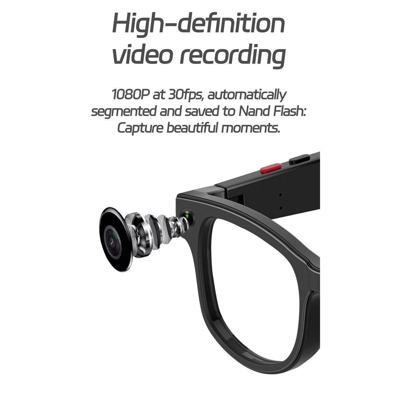 4K HD AI Smart Glasses Chat GPT Video Record Bluetooth Call 260Mah Battery Voice Control Hands-Free for Travel Meeting Class New Adjustable Titanium Wearable With 3 Lens - Image 5