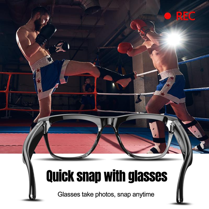 AI Smart Glasses HD 1080P Camera 260mAh Large Battery Sunglasses Camera Video Recorder Voice Assistant Control Smart Glasses Wearable Pink - Image 5