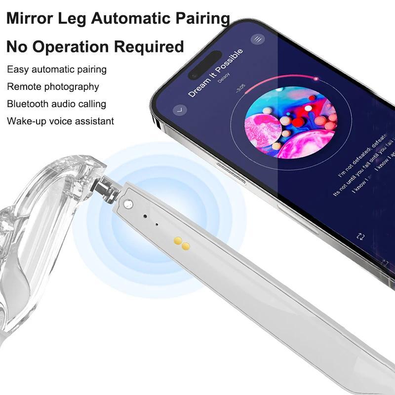 3 in 1 Smartglasses & Translator & Headset with Microphone Voice Assistant Bluetooth Call Camera Control Smart Bluetooth Glasses - Image 3