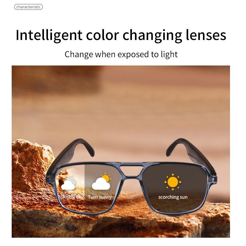 New Smart Glasses GS10 Men Women Color Changing Glasses BT Call Voice Assistant Remote Camera Music Playback Smart Touch Control - Image 4