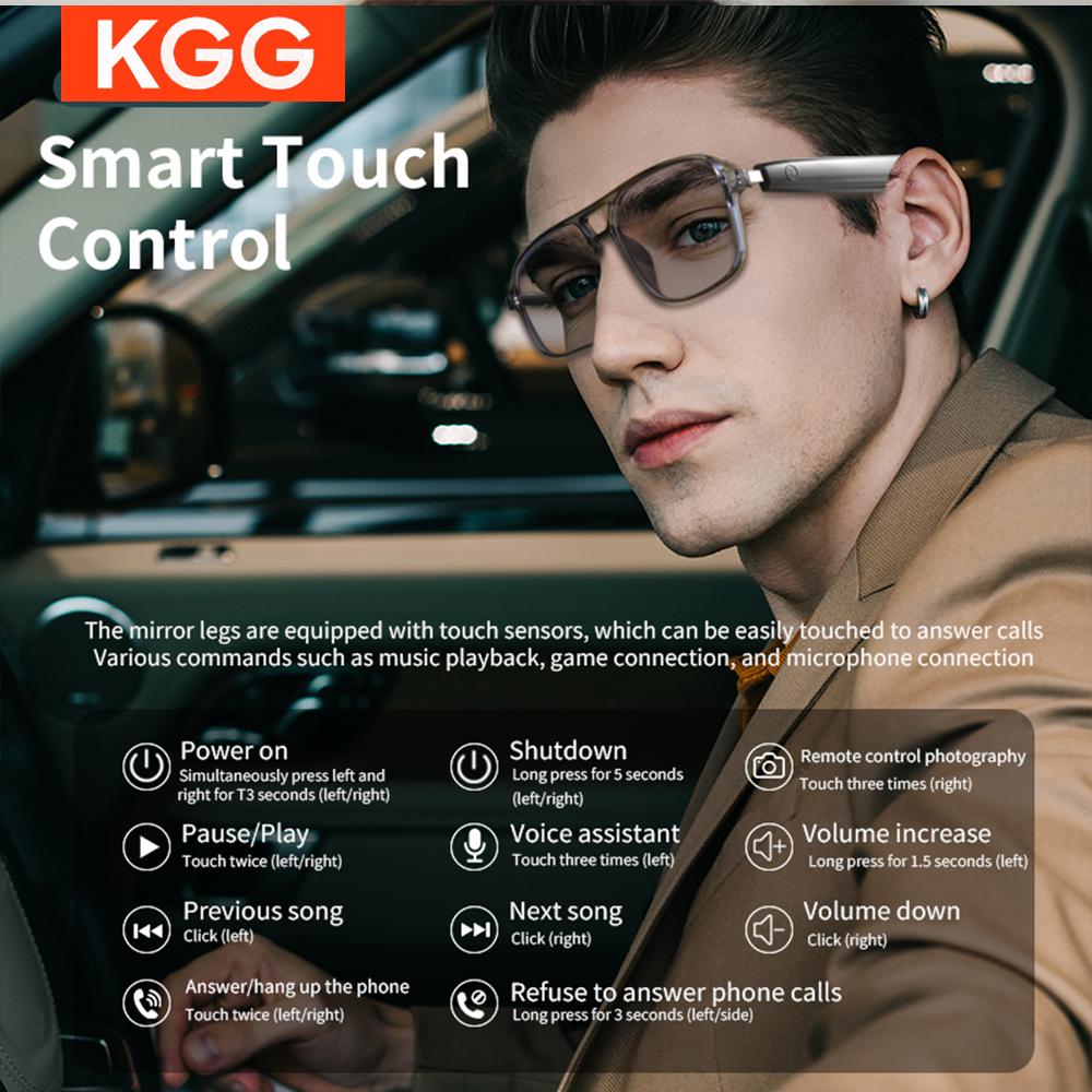 New Smart Glasses GS10 Men Women Color Changing Glasses BT Call Voice Assistant Remote Camera Music Playback Smart Touch Control - Image 2