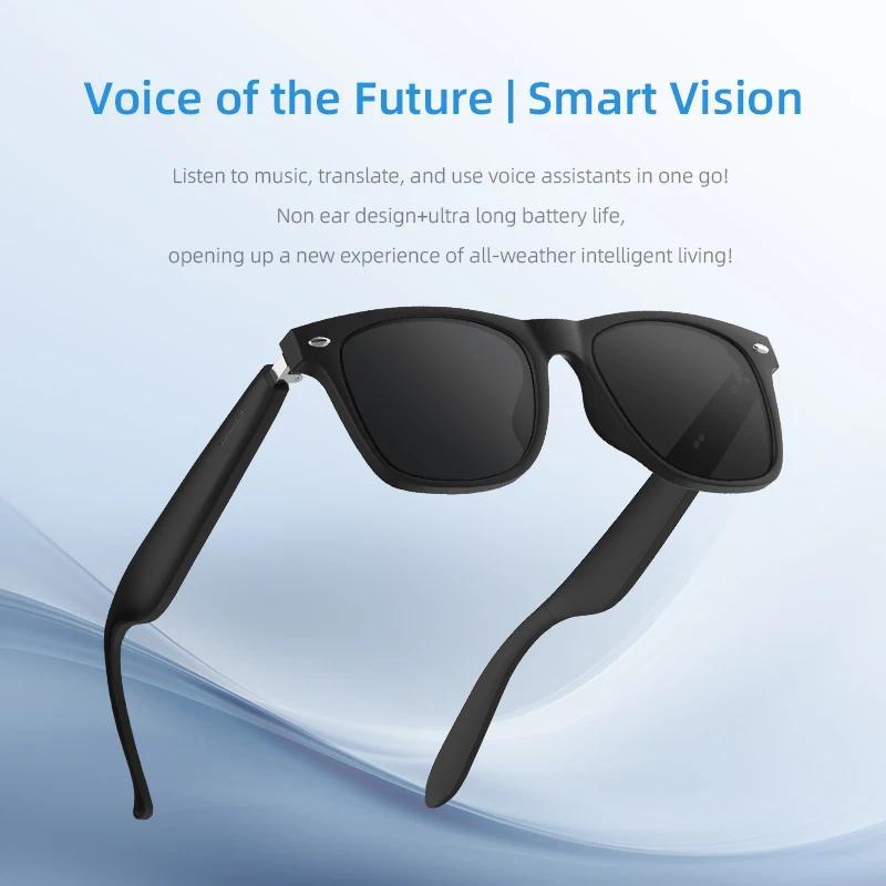 2025 AI Translation Smart Glasses  Bluetooth Call Headphones UV Protective Lenses Connected Bezel Outdoor Sports Sunglasses - Image 2