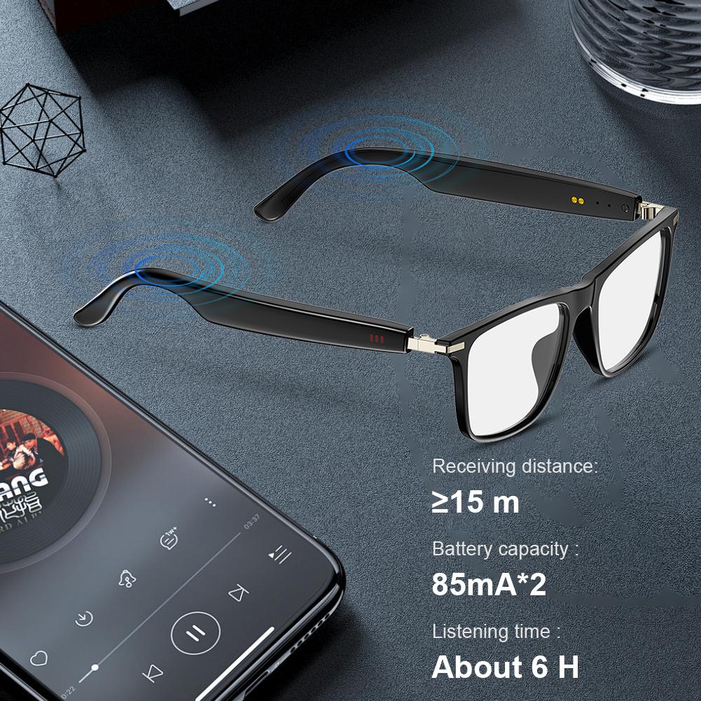 Smart Wireless Glasses With AI Translator BT Glasses Hands-Free Music & Calls Outdoor Sunglasses Sports Headphones For Men Women
