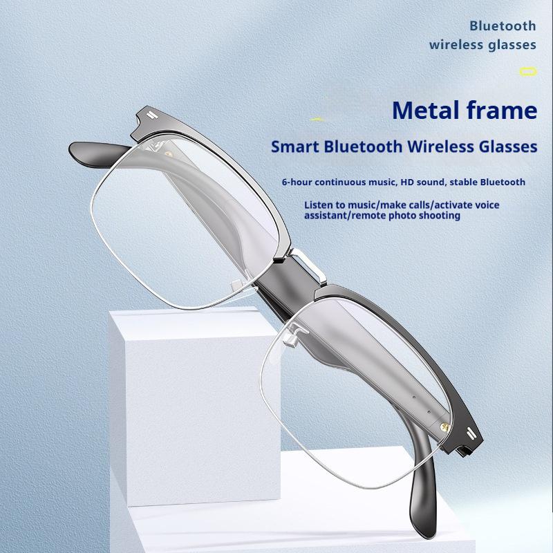 YJ005F AI Smart Translation Glasses, Blue - Light Blocking & Metal Frame, Real - Time 150 Languages Translation, Multi - Scene