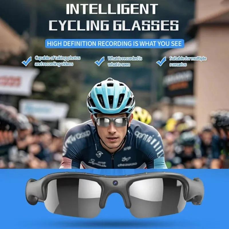 Smart Sports Glasses Outdoor Cycling HD 1080P DVR Camcorder Sun Glasses Built-in Audio Video Recording WiFi Cam Sunglasses