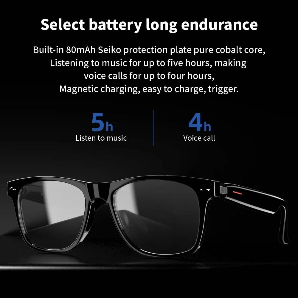 5 Surprising Benefits of Using Black technology E13 Smart Glasses:Blue Light Filtering Polarized Sunglass Lenses Audio Built-in Mic & Speakers Touch Sunglasses