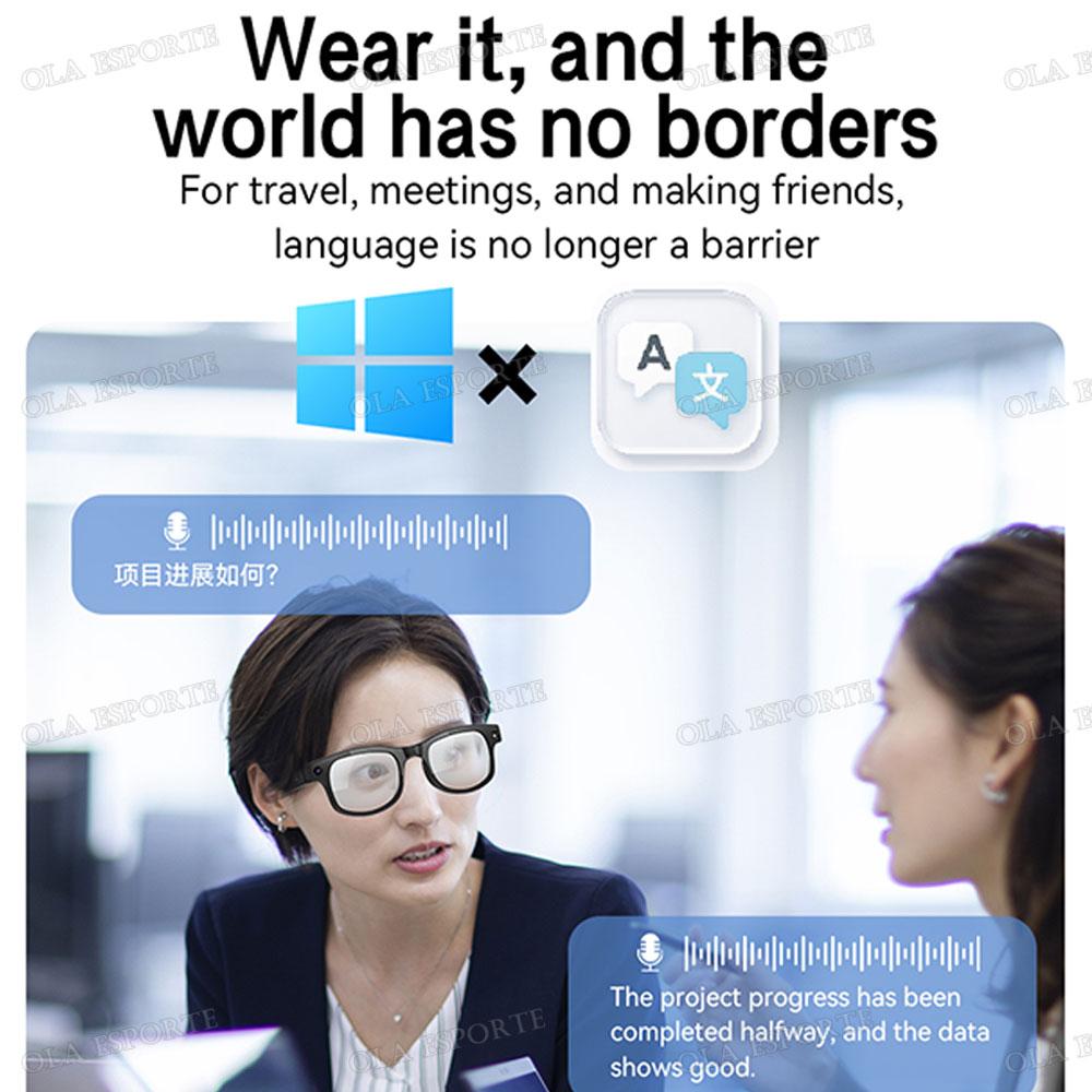 Smart AI Translation photography Glasses Take Photos Recognizing Objects 4K Camera Bluetooth Call Intelligent Recording Glasses