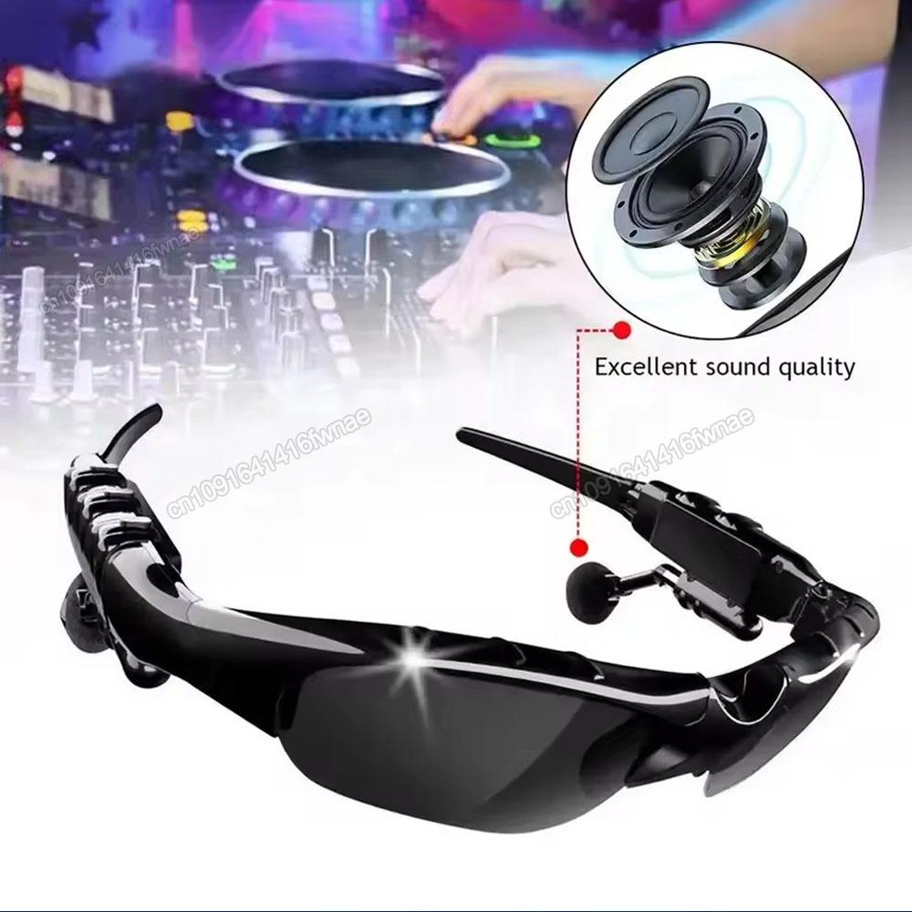 Smart Bluetooth Audio Glasses, 5.0, Ideal for Outdoor Sports and Cycling, Surround Sound Headphones, Supports Music Playback and Calls, Polarized Sunglasses