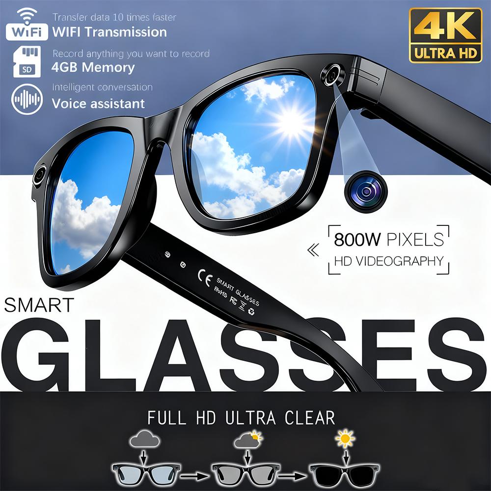 How Smart AI Black Glasses, New for 2026, 800W Camera, For Men, Color-Changing Translation Glasses, Waterproof, Suitable for Calls, Photo and Video Recording Can Transform Your Daily Routine